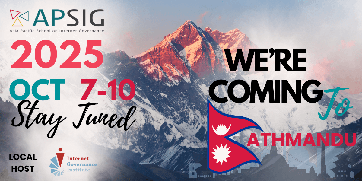 IGI will be hosting APSIG2025